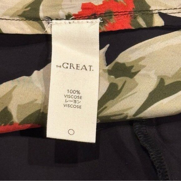 The Great Floral Medley Dress L 100% Viscose Midi Dress Boho Prairie Romantic - Picture 11 of 12